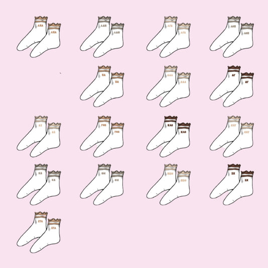 Sorority Lettuce Edge Socks