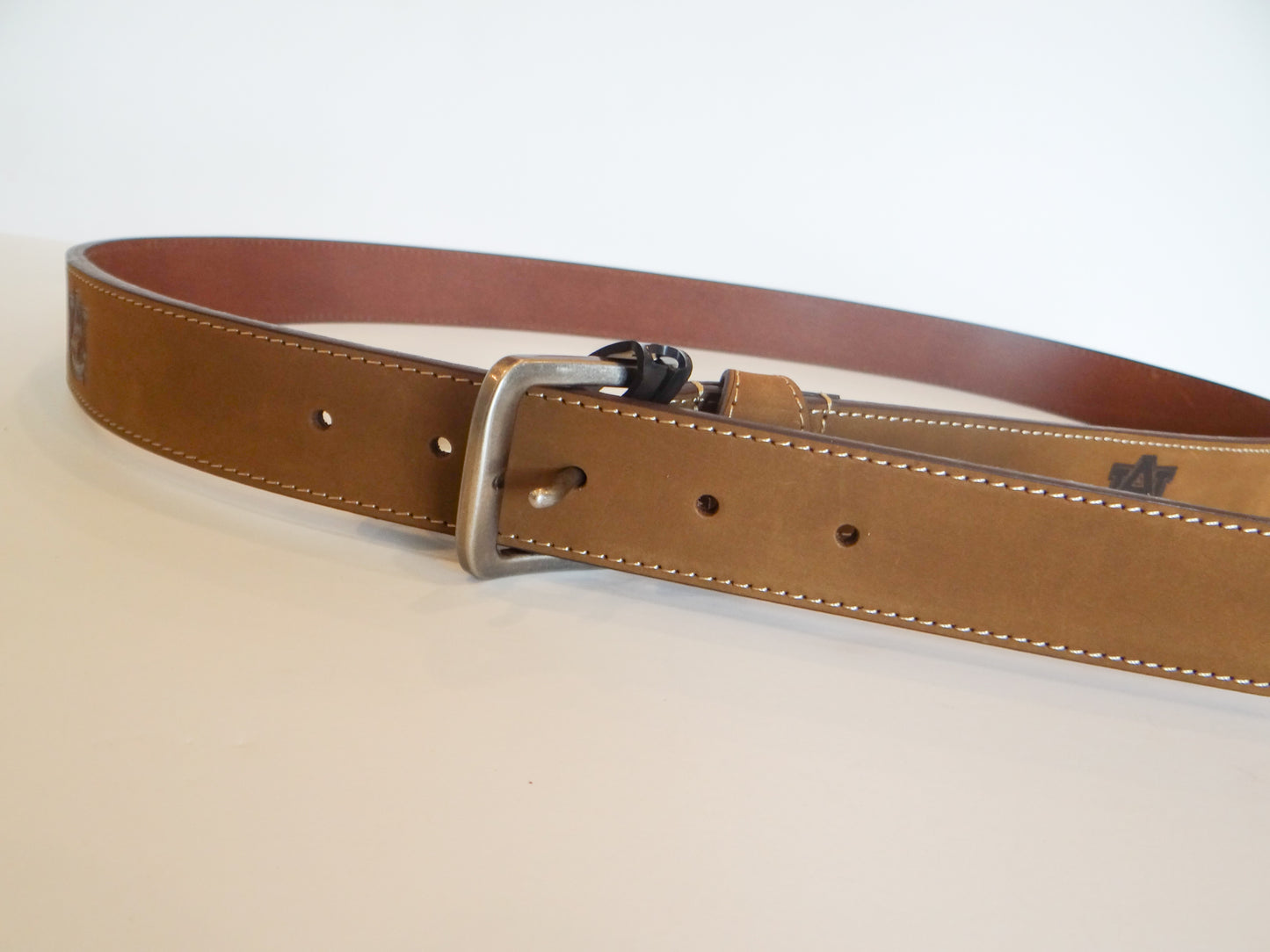 Auburn Leather Embossed Belt