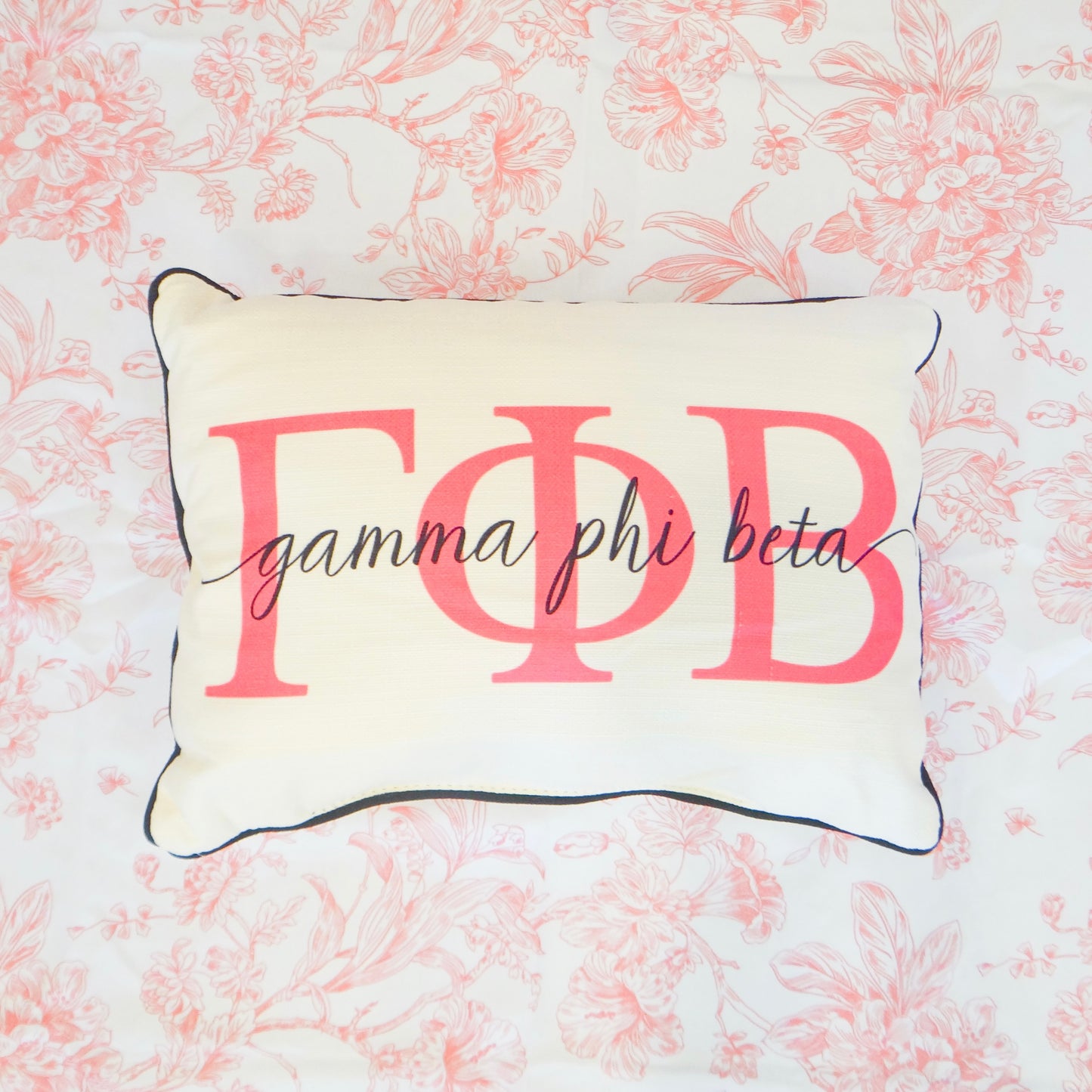 Sorority Letter Overlap Pillow