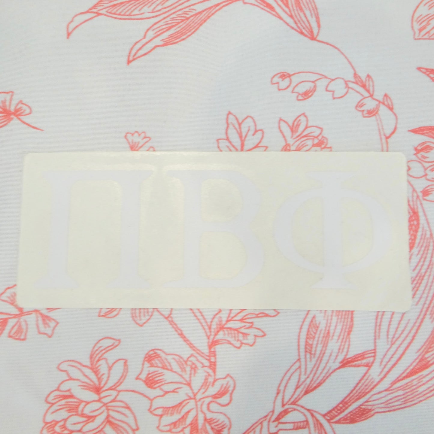 Sorority 2" Car Decal White