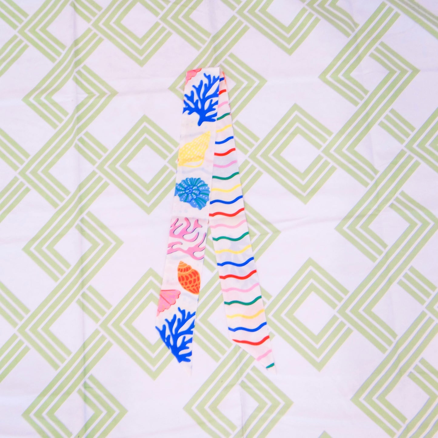 Coral Craze Skinny Scarf