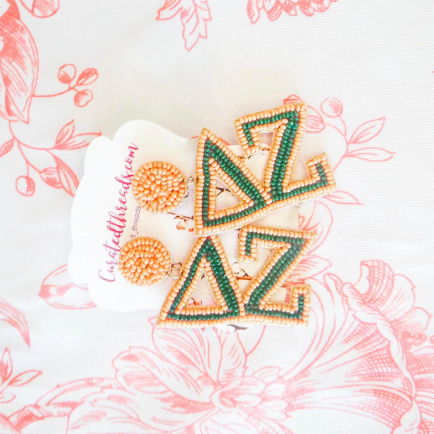 Beaded Sisterhood Sorority Earrings