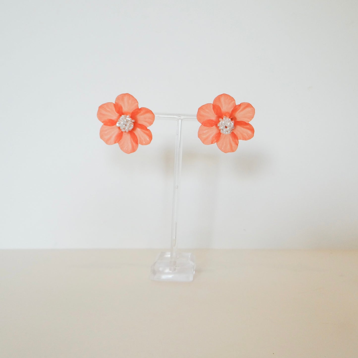 Pearl and Flower Earrings