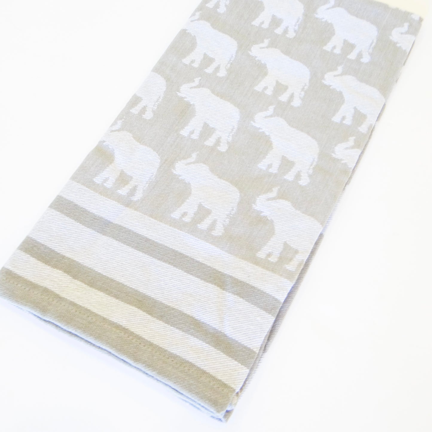 Elephant Stomp Jacquard Hand Towel