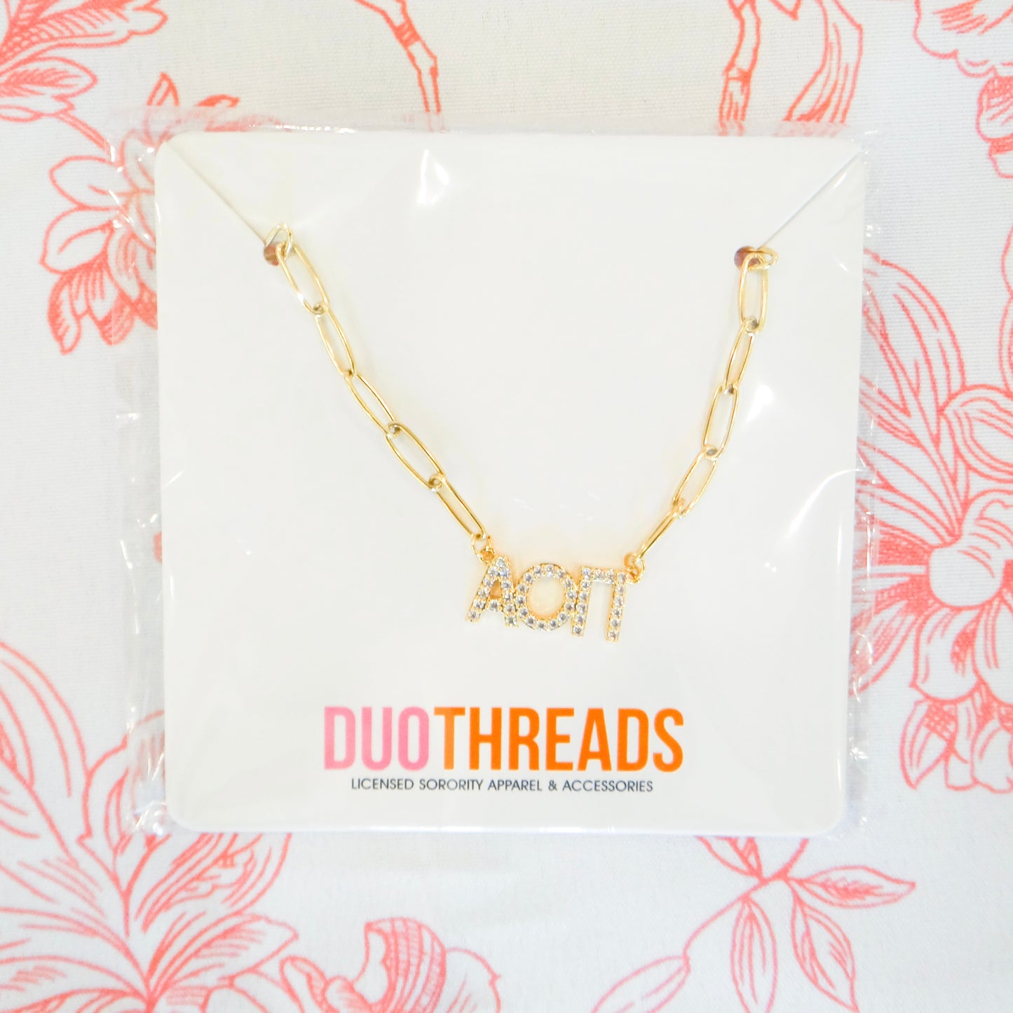 Sorority Rhinestone Necklace