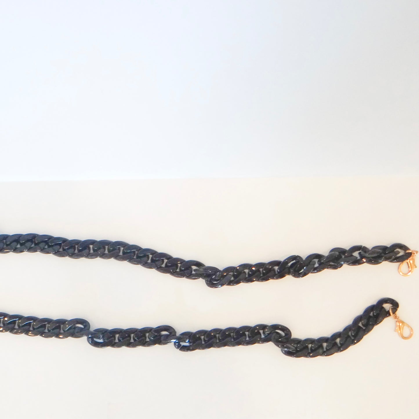 Black Chunky Chain Purse Strap
