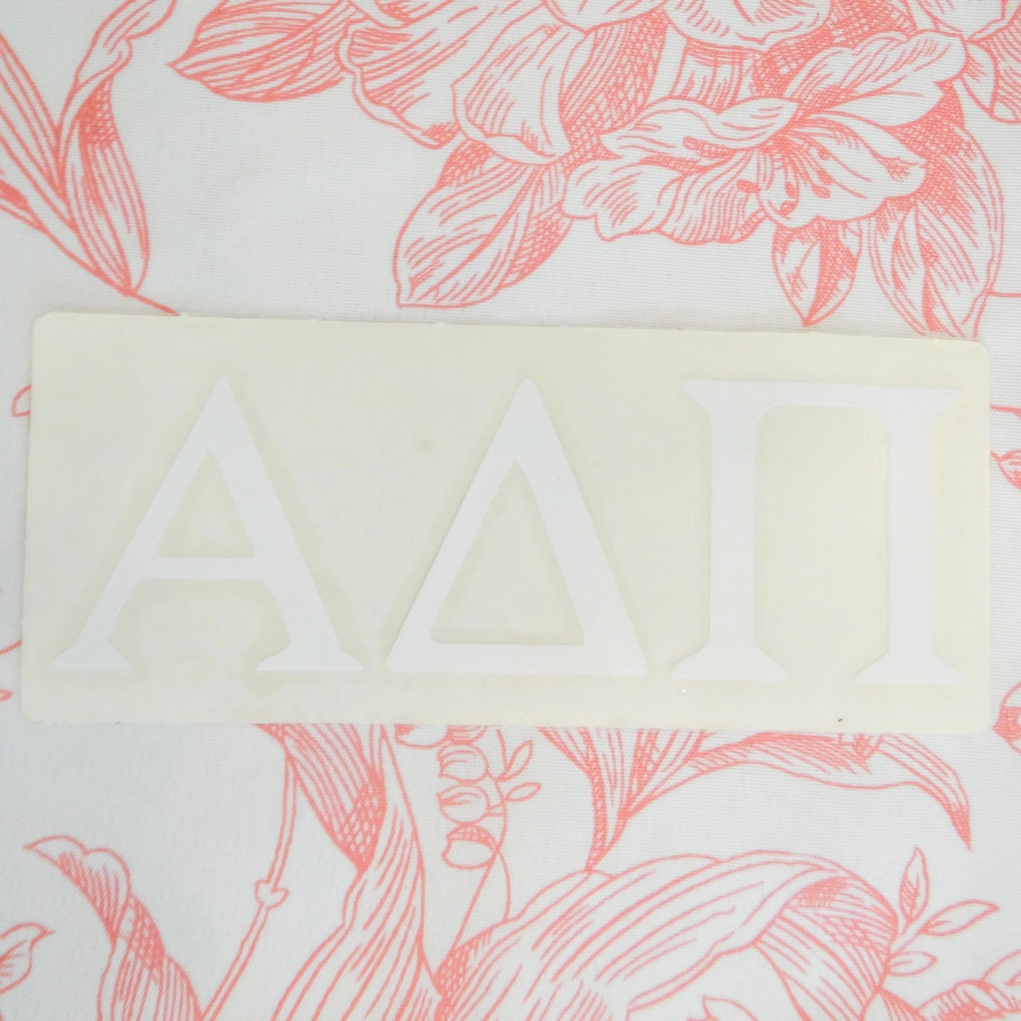 Sorority 2" Car Decal White