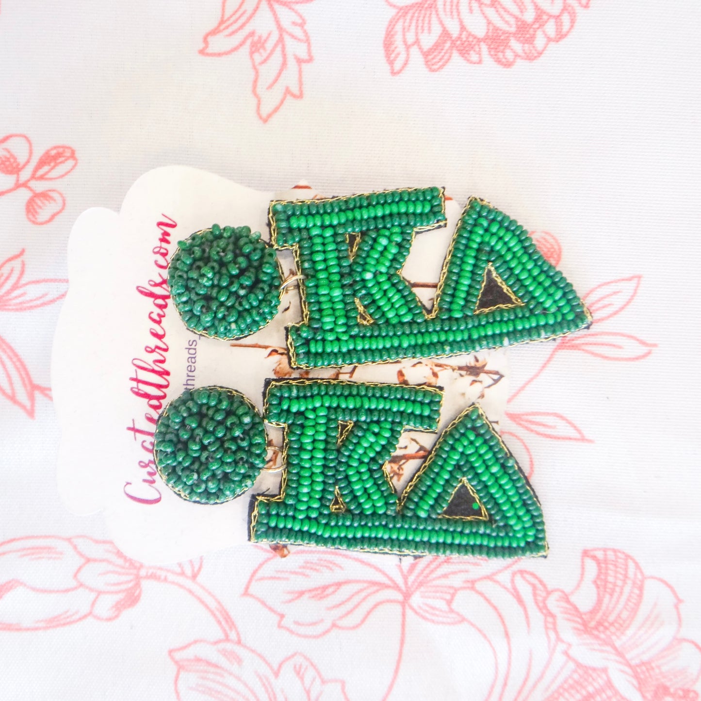 Beaded Sisterhood Sorority Earrings