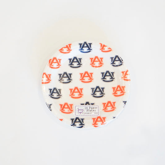 Auburn Logo Dessert Plates
