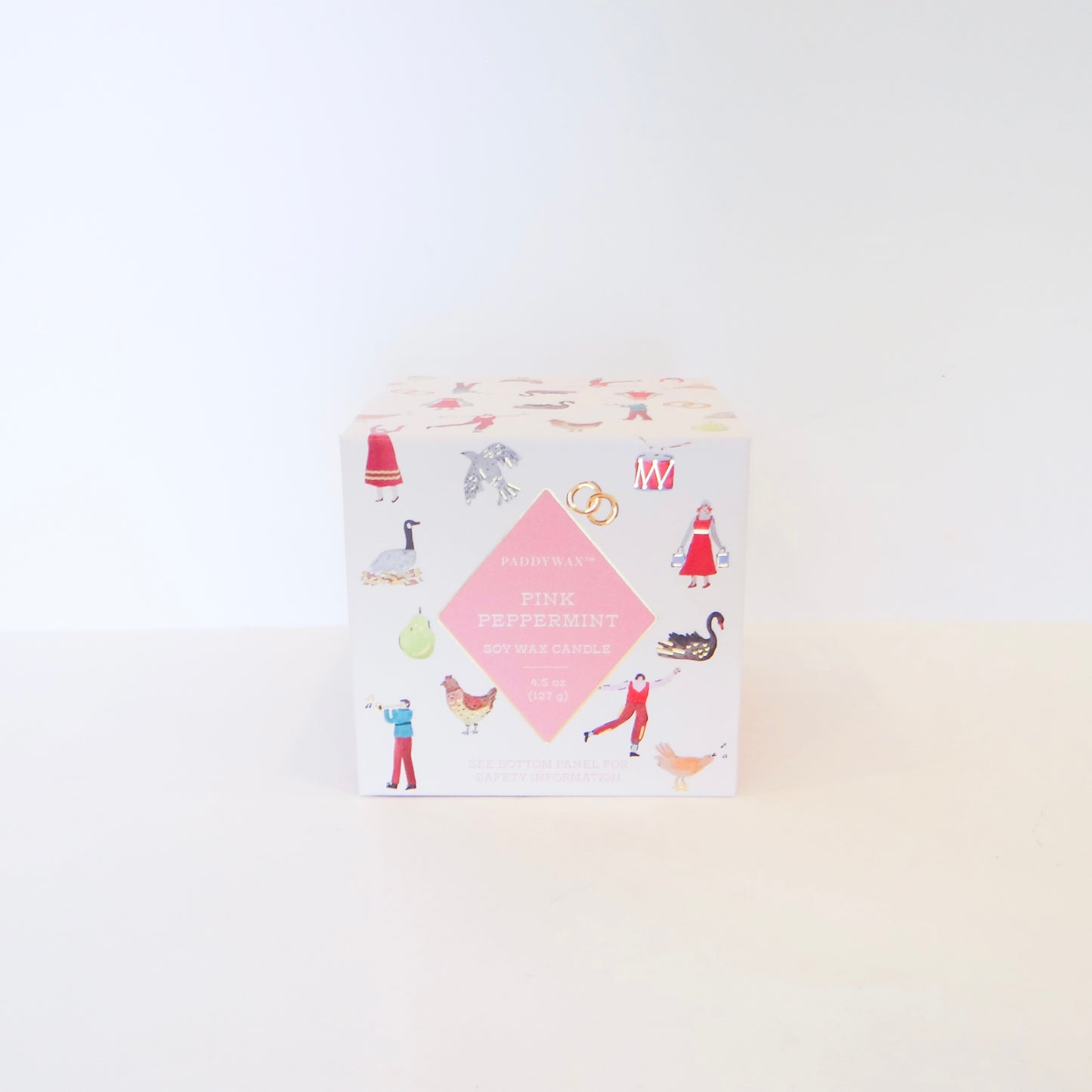 Pink Peppermint Merry Box Candle