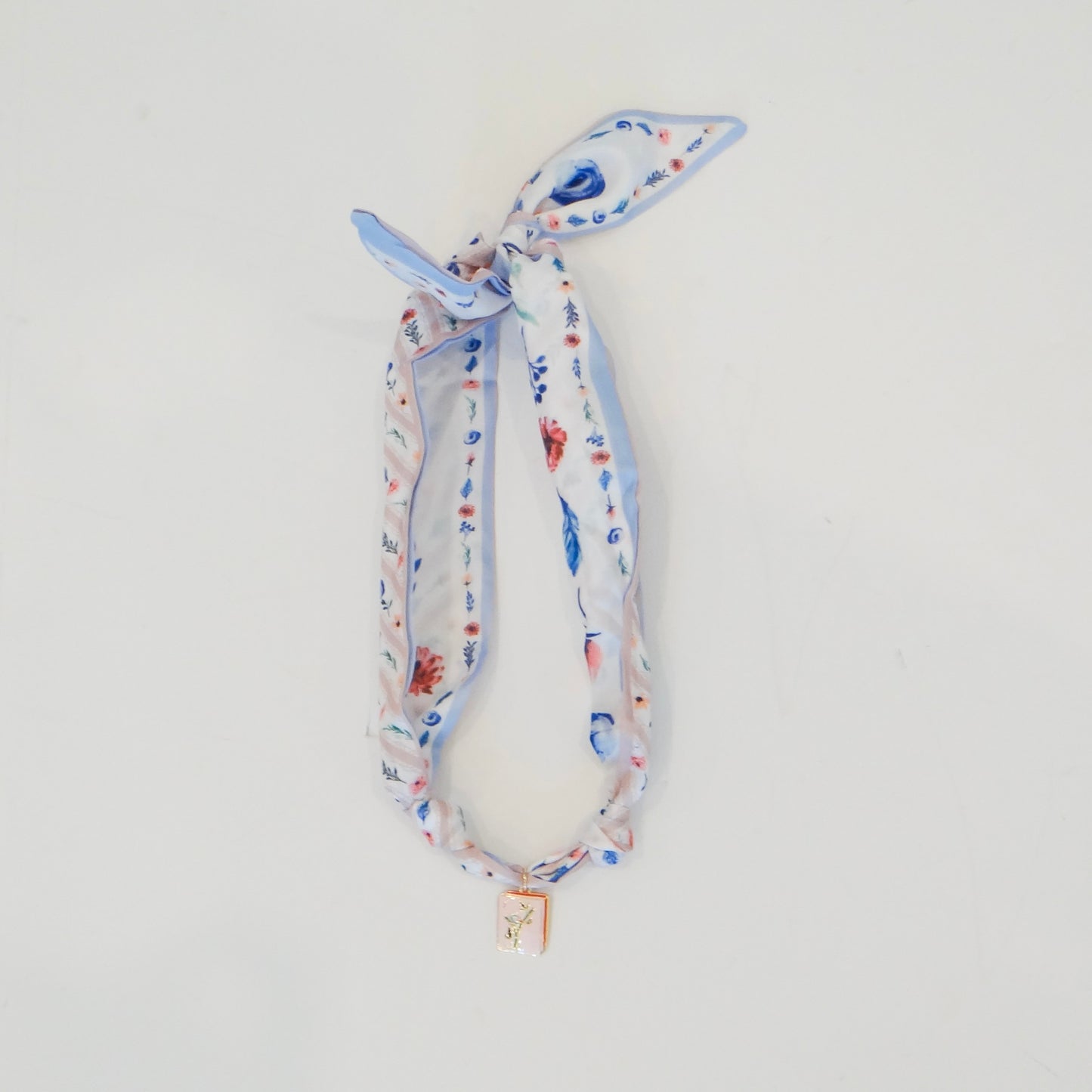 Mahjong Scarf Charm Necklace