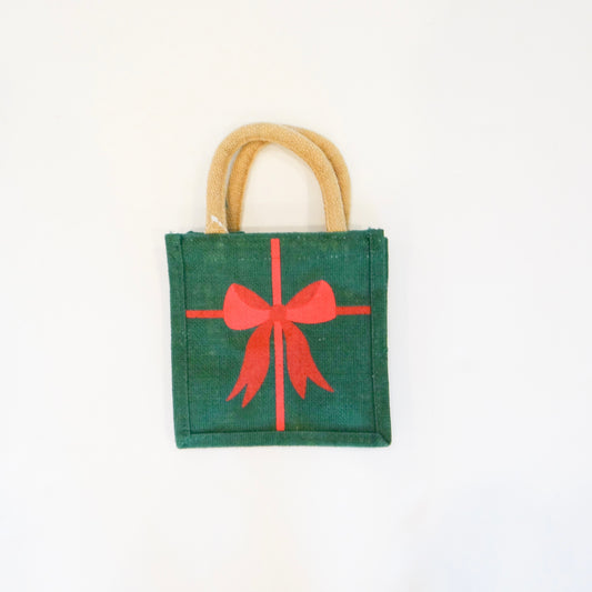 Christmas Bow Petite Gift Tote