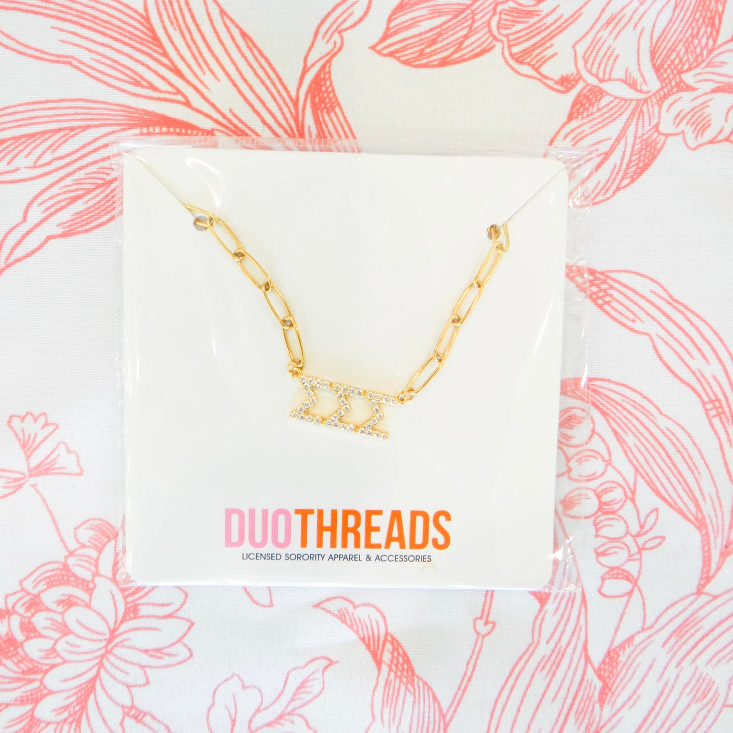Sorority Rhinestone Necklace