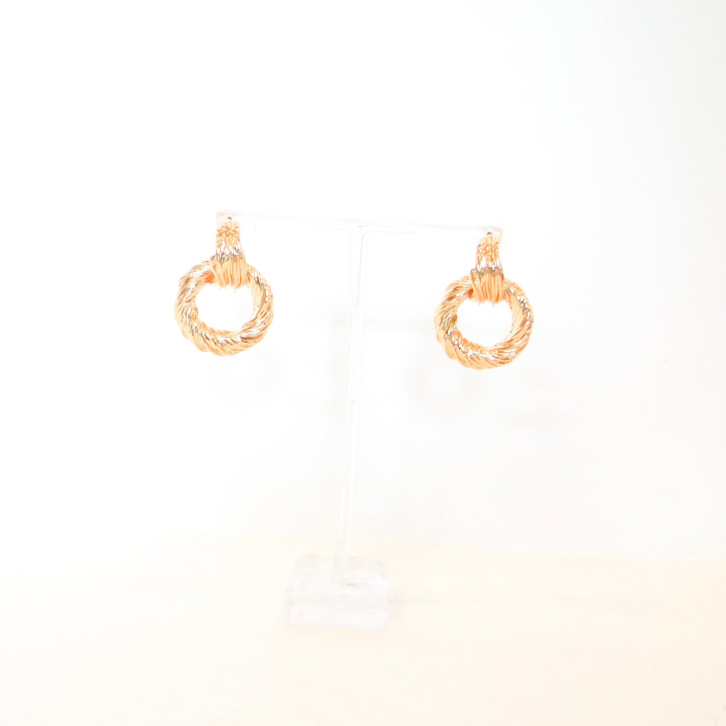Twisted Gold Hoop
