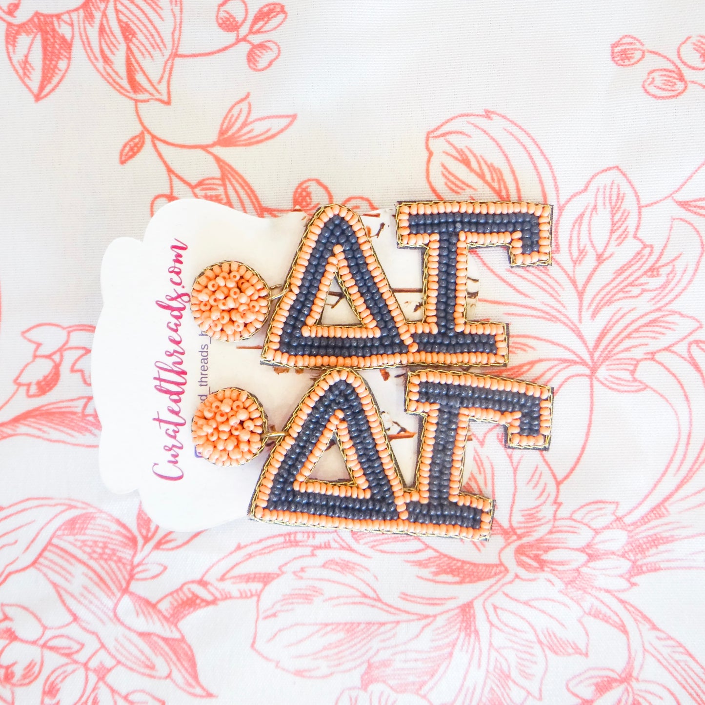 Beaded Sisterhood Sorority Earrings