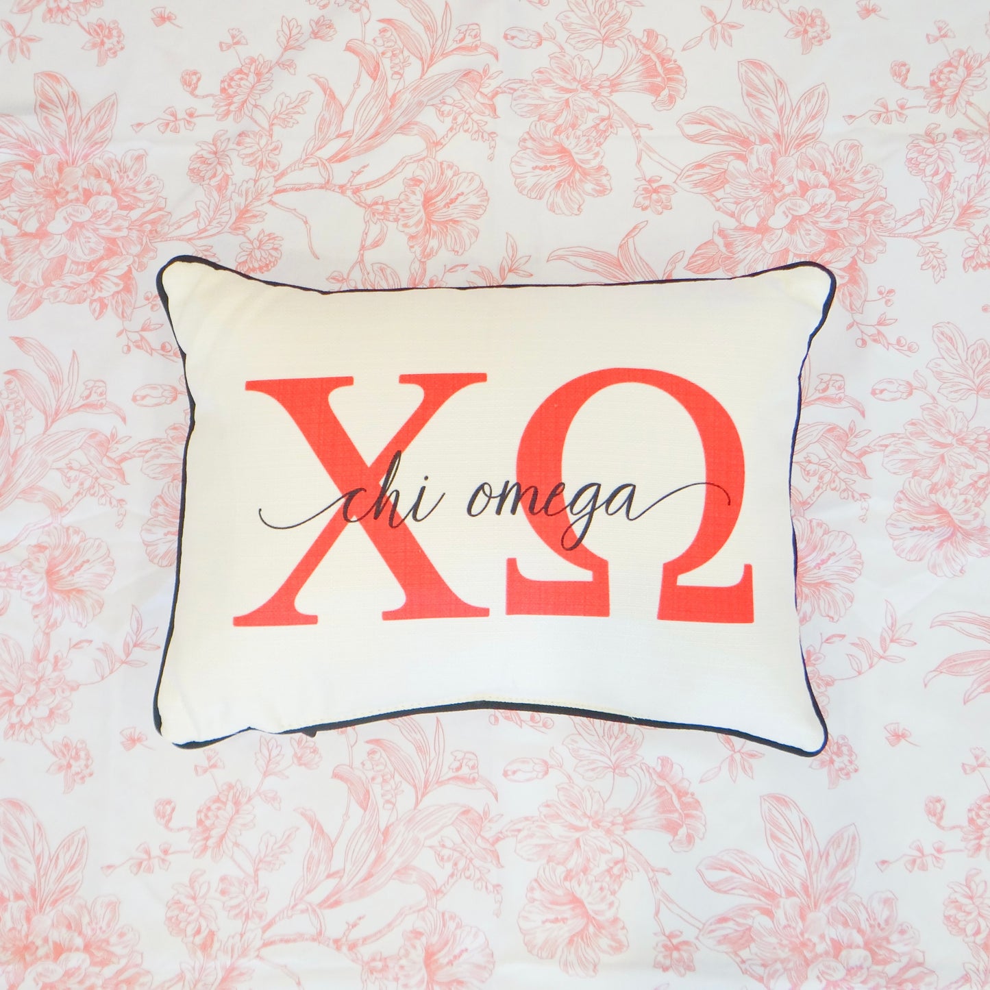Sorority Letter Overlap Pillow