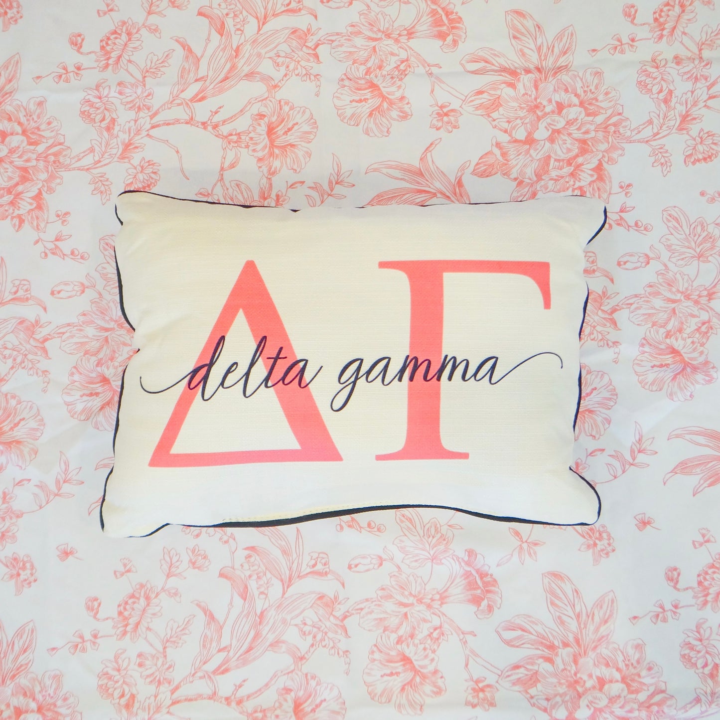Sorority Letter Overlap Pillow
