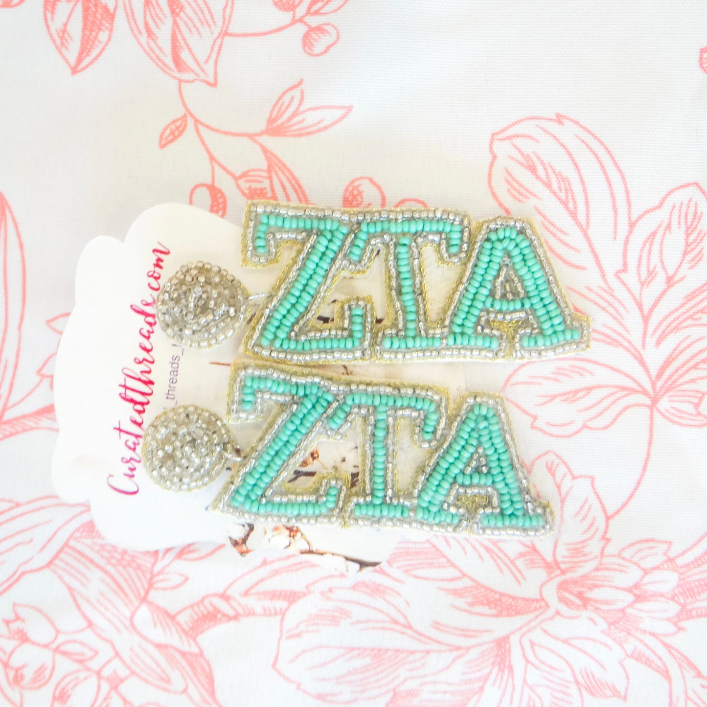 Beaded Sisterhood Sorority Earrings