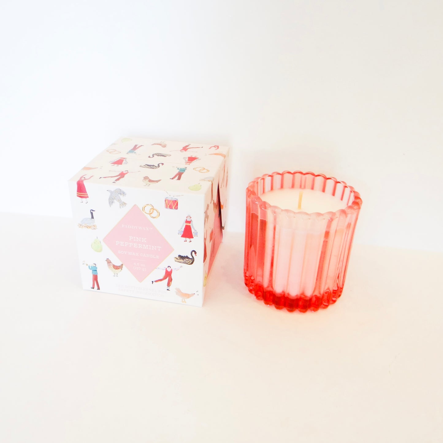 Pink Peppermint Merry Box Candle
