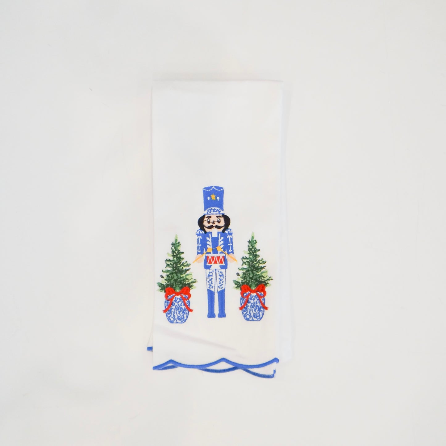 Merry Marchers Embroidered Tea Towel