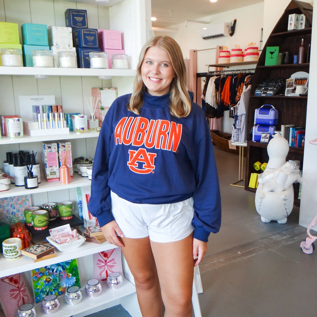 Varsity Auburn Mock Neck