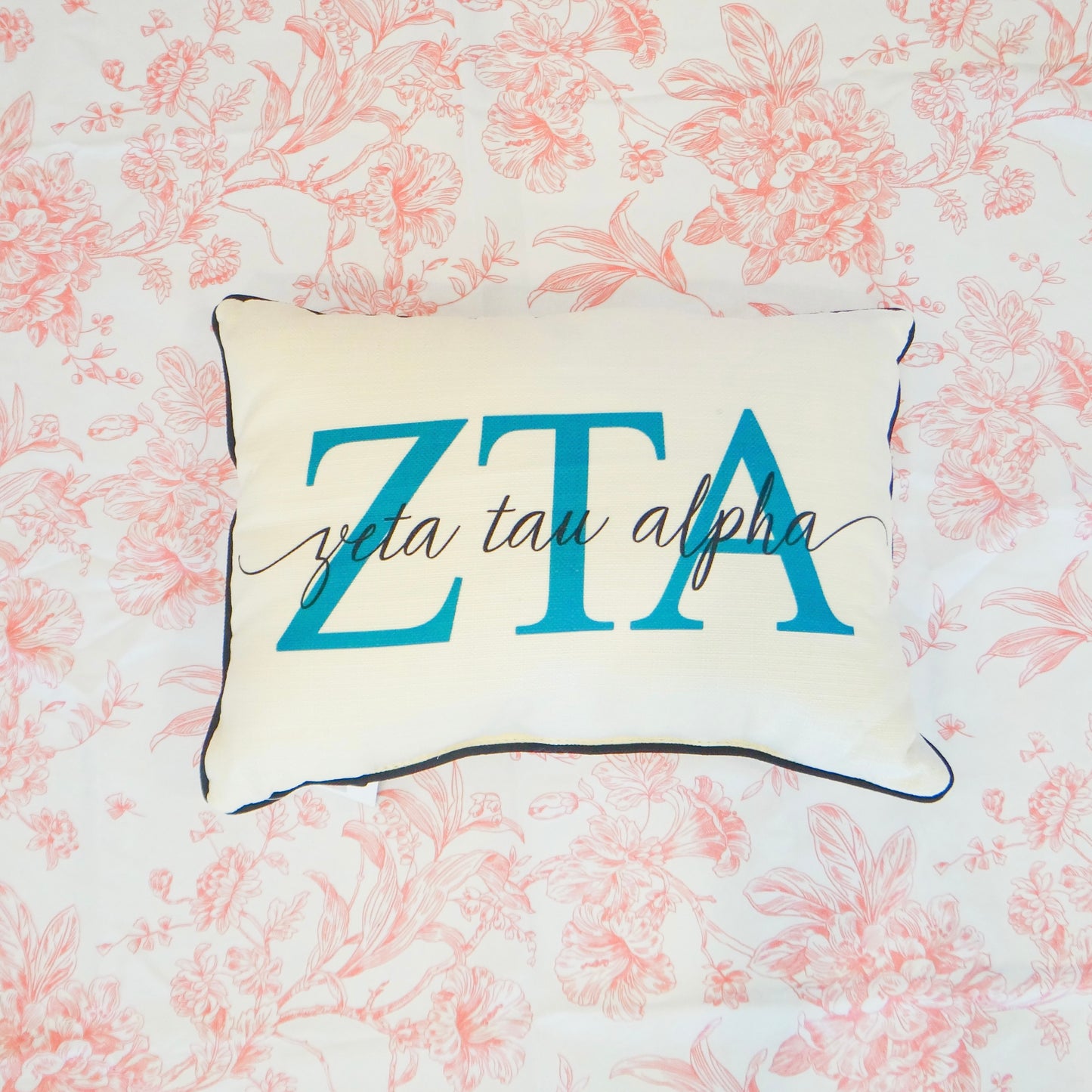 Sorority Letter Overlap Pillow