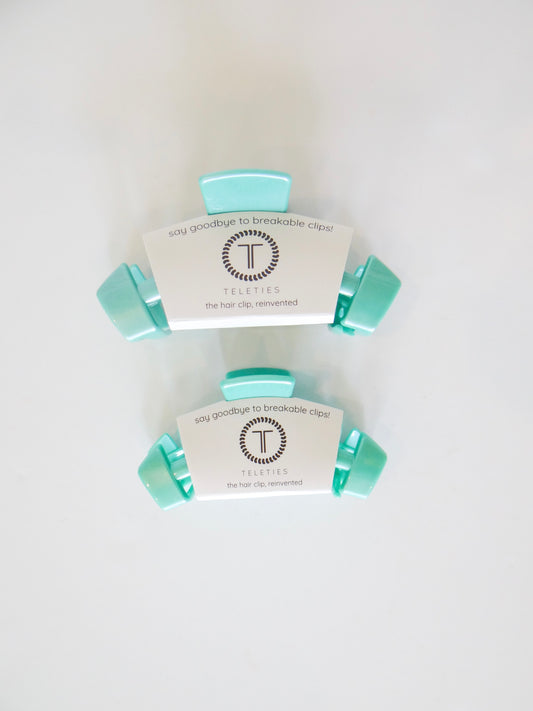 Teleties Totally Turquoise Hair Clips
