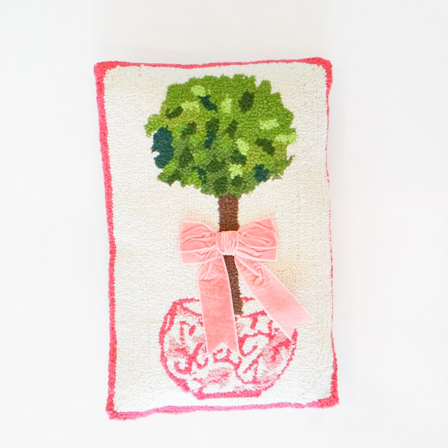 Chinoiserie Topiary Hook Pillow