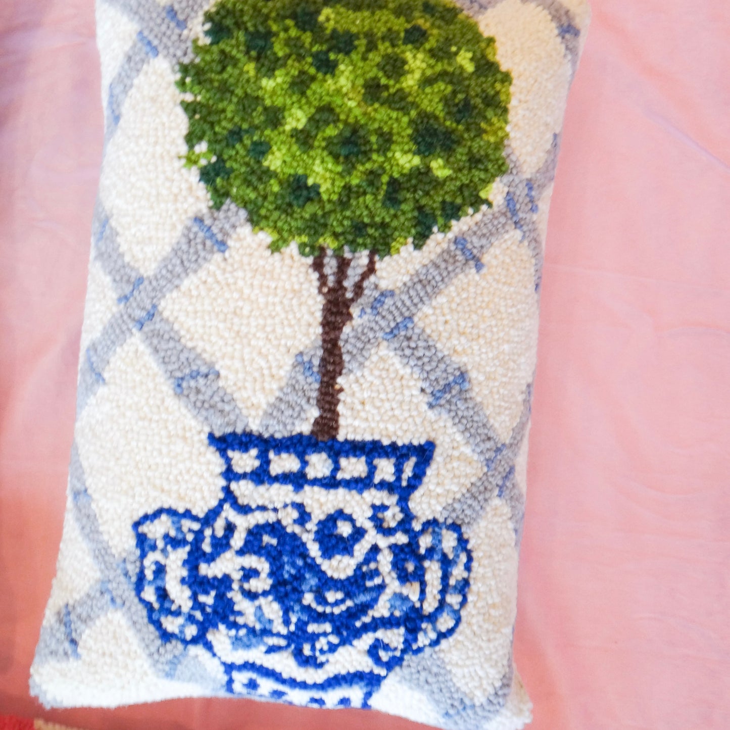 Hook and Needlepoint Pillows