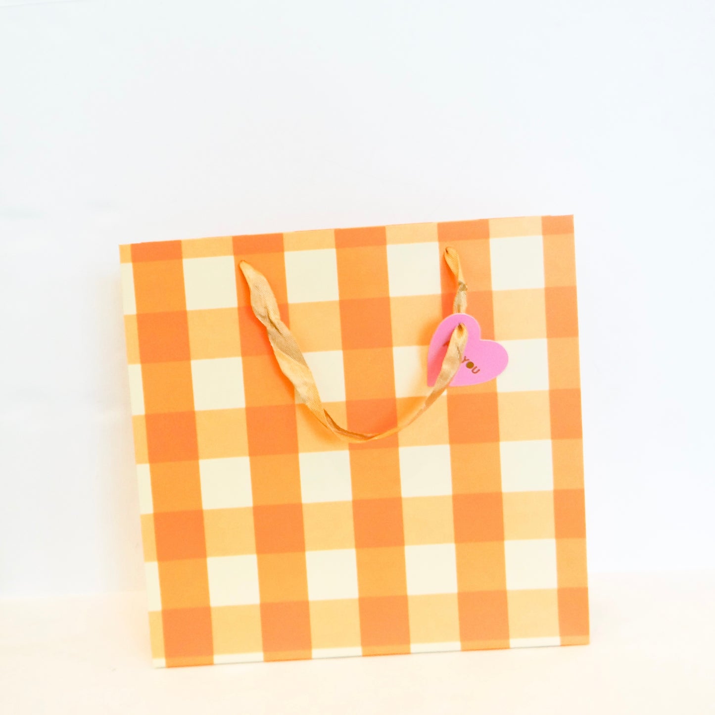 Large Gingham Gift Bag