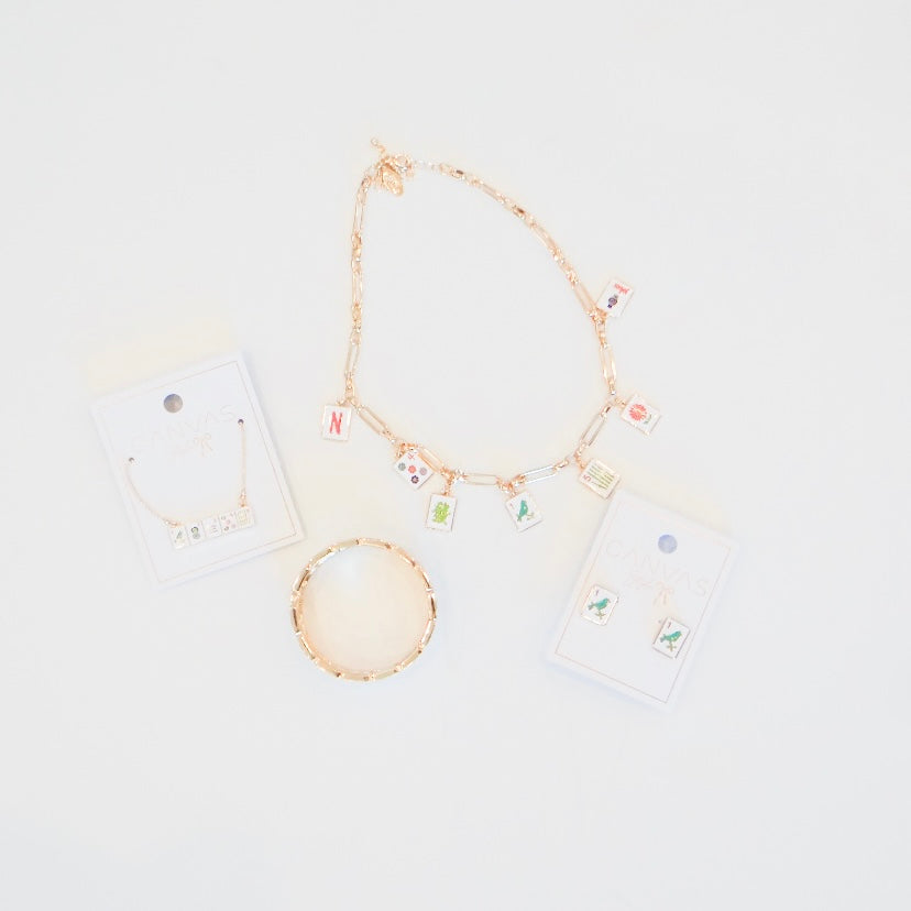 Going Mahjong! Charm Necklace