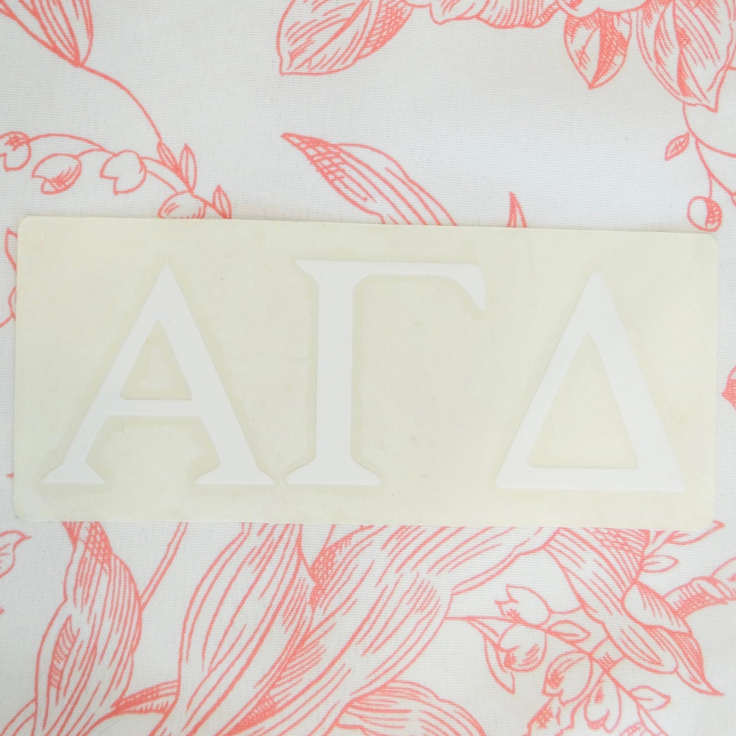 Sorority 2" Car Decal White