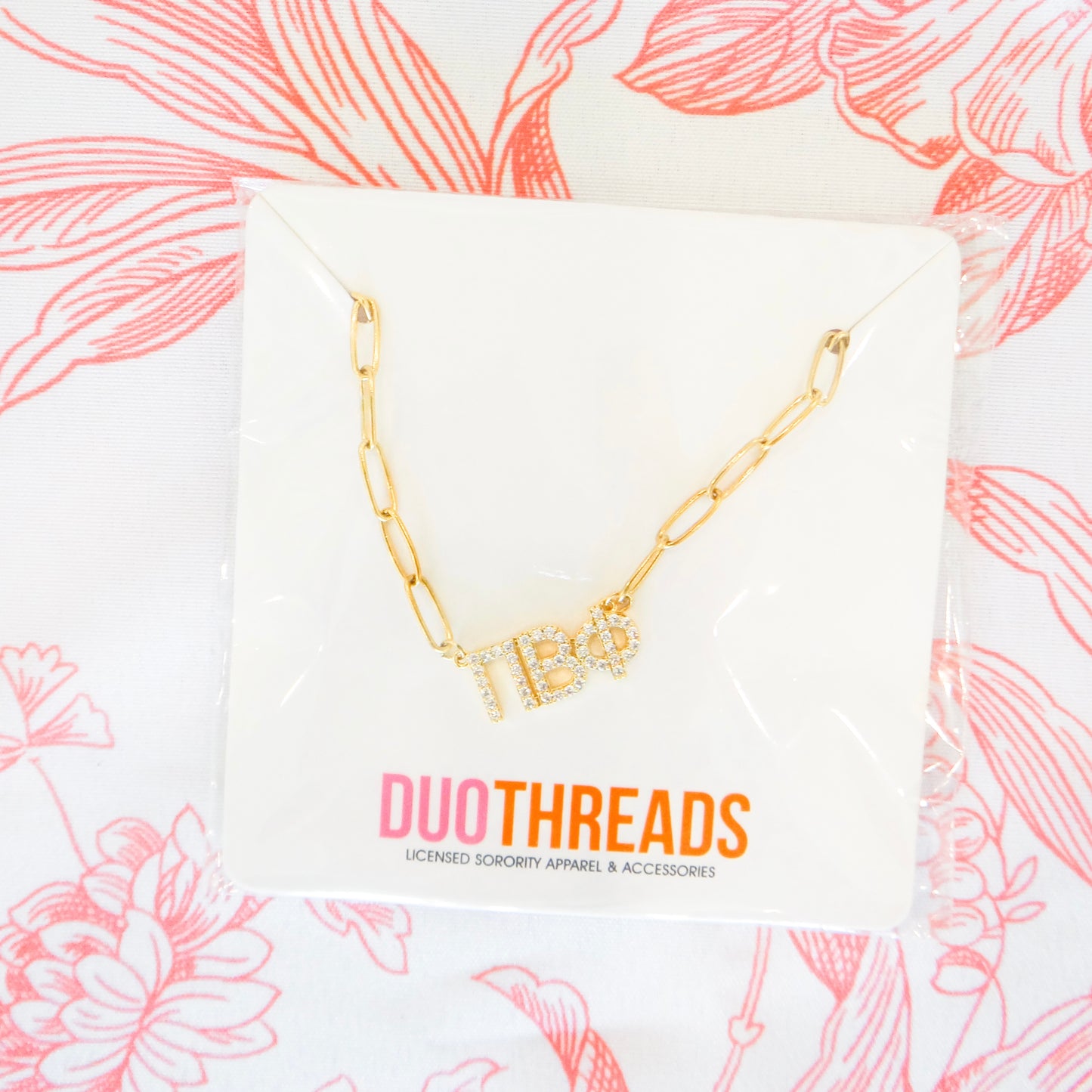 Sorority Rhinestone Necklace