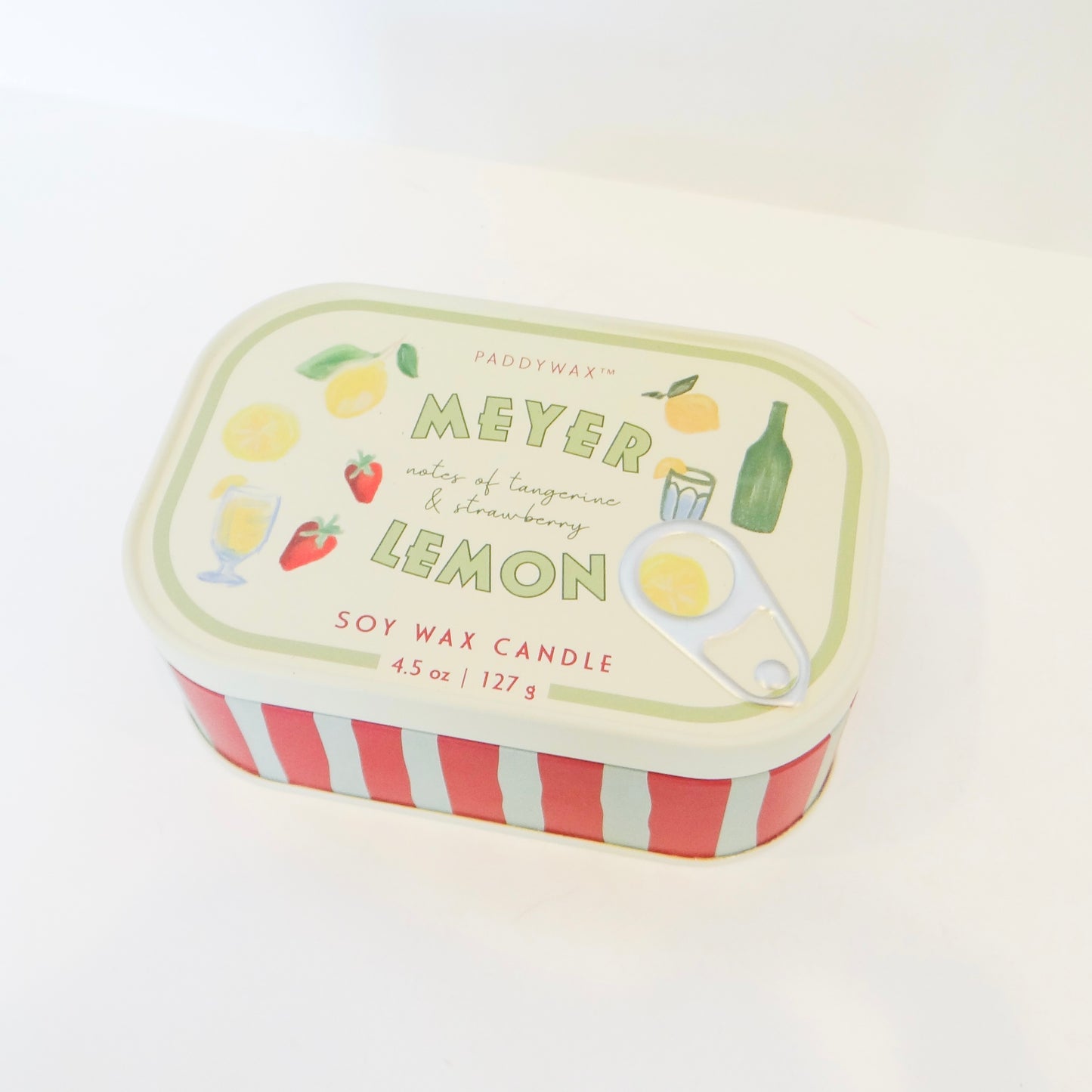 Lemon Bistro Tin Candle