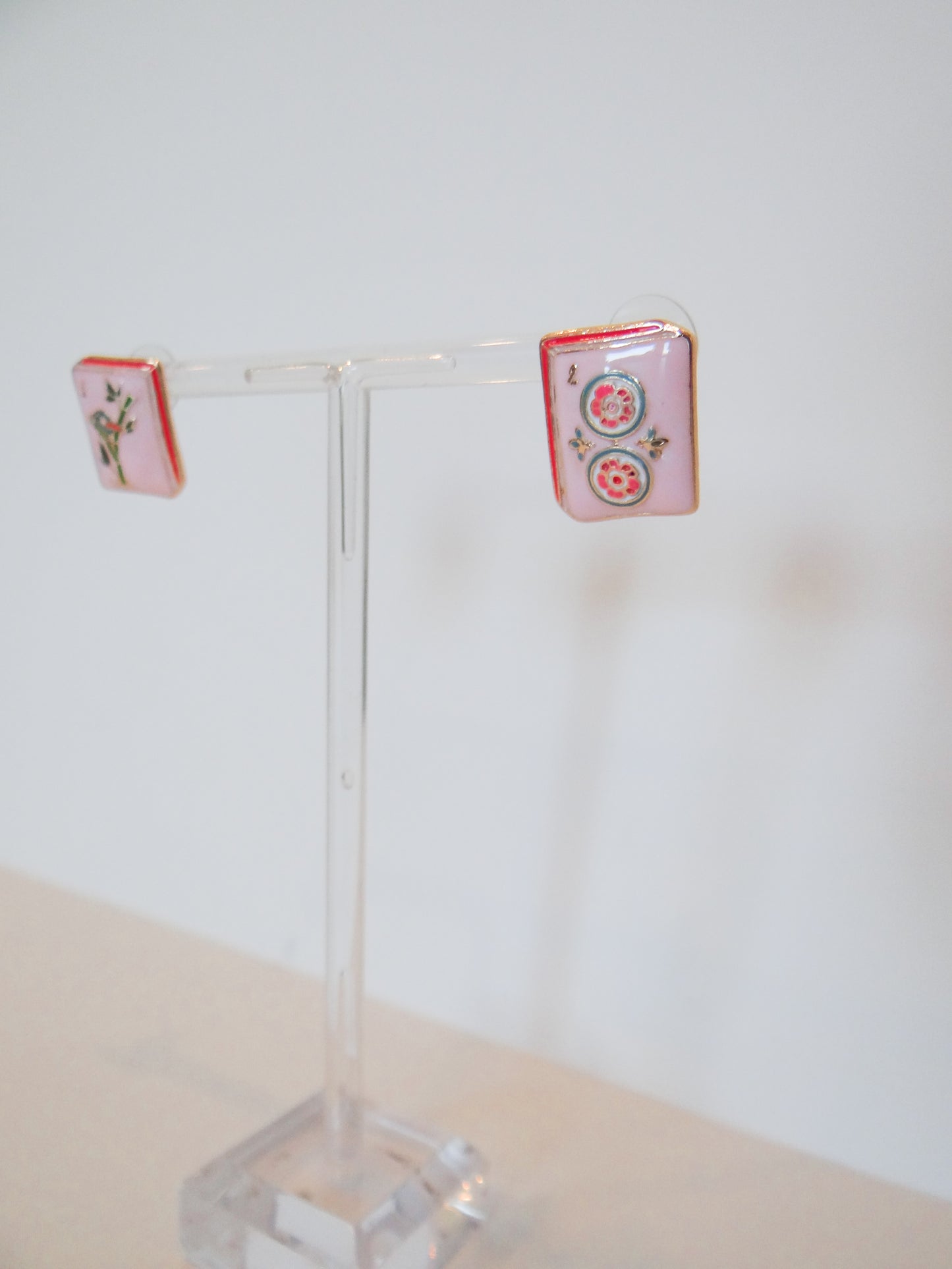 Mahjong Tile Stud Earrings