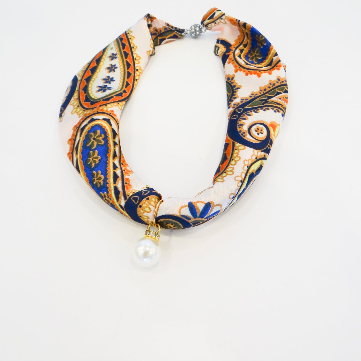 Pearl Drop Scarf Necklace