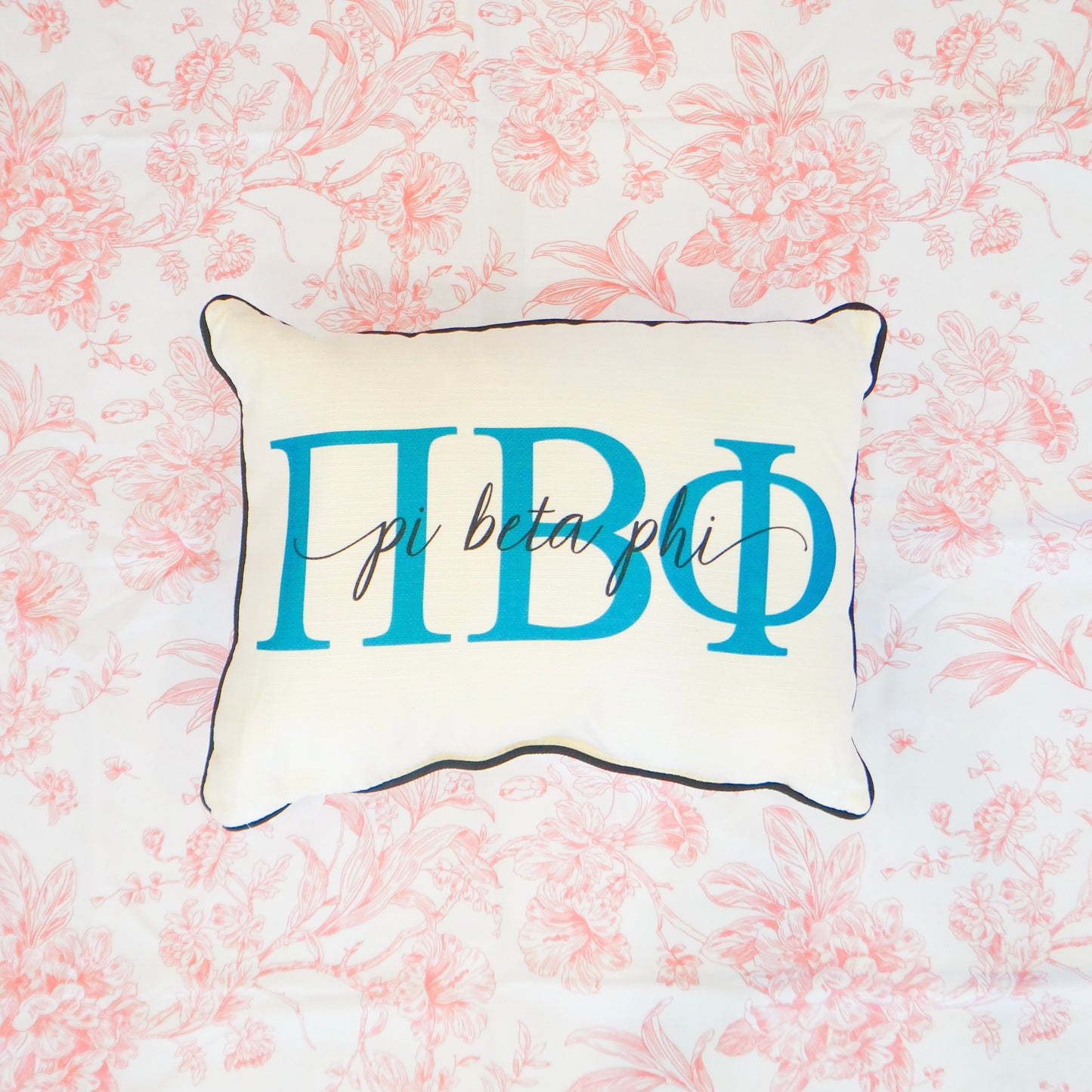 Sorority Letter Overlap Pillow
