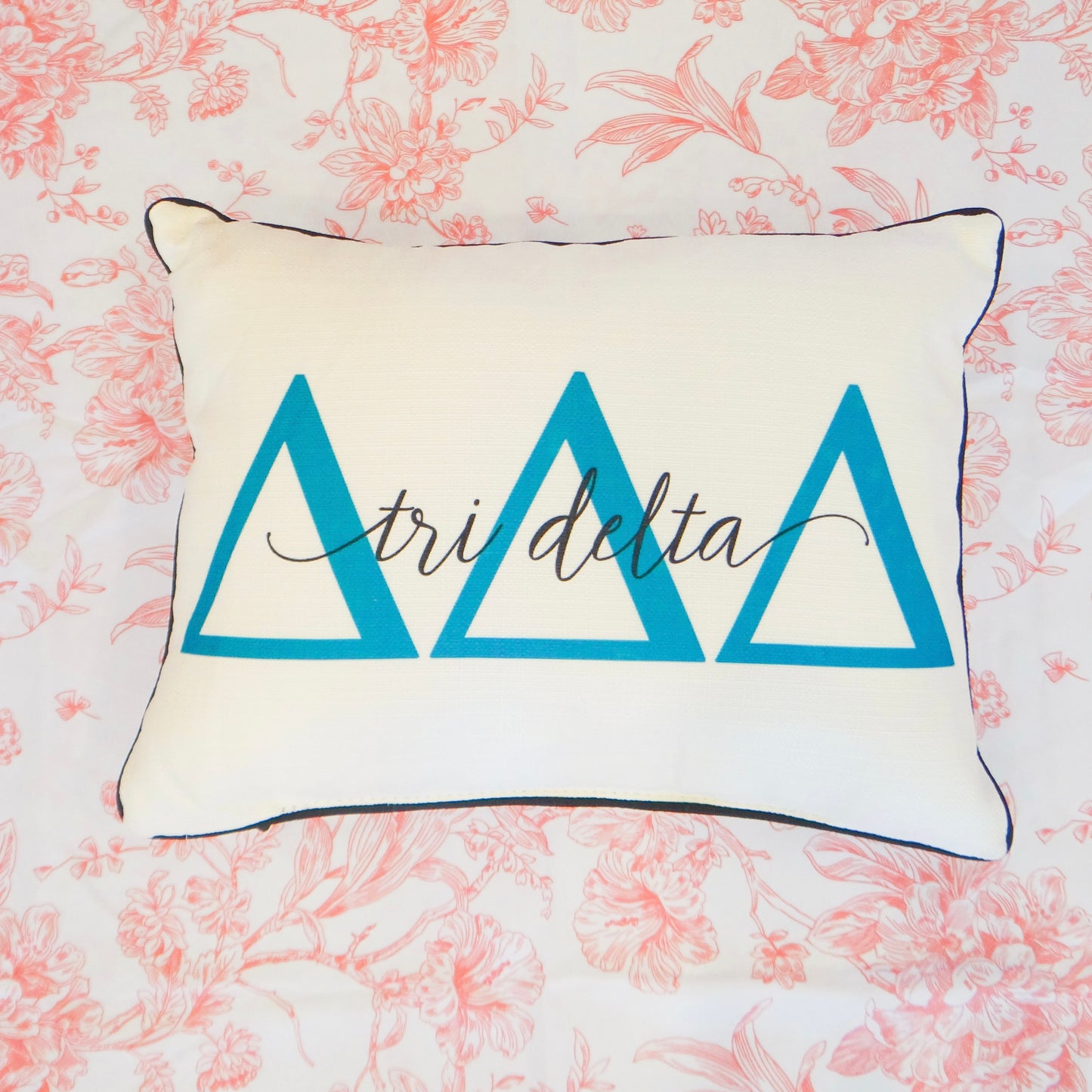 Sorority Letter Overlap Pillow