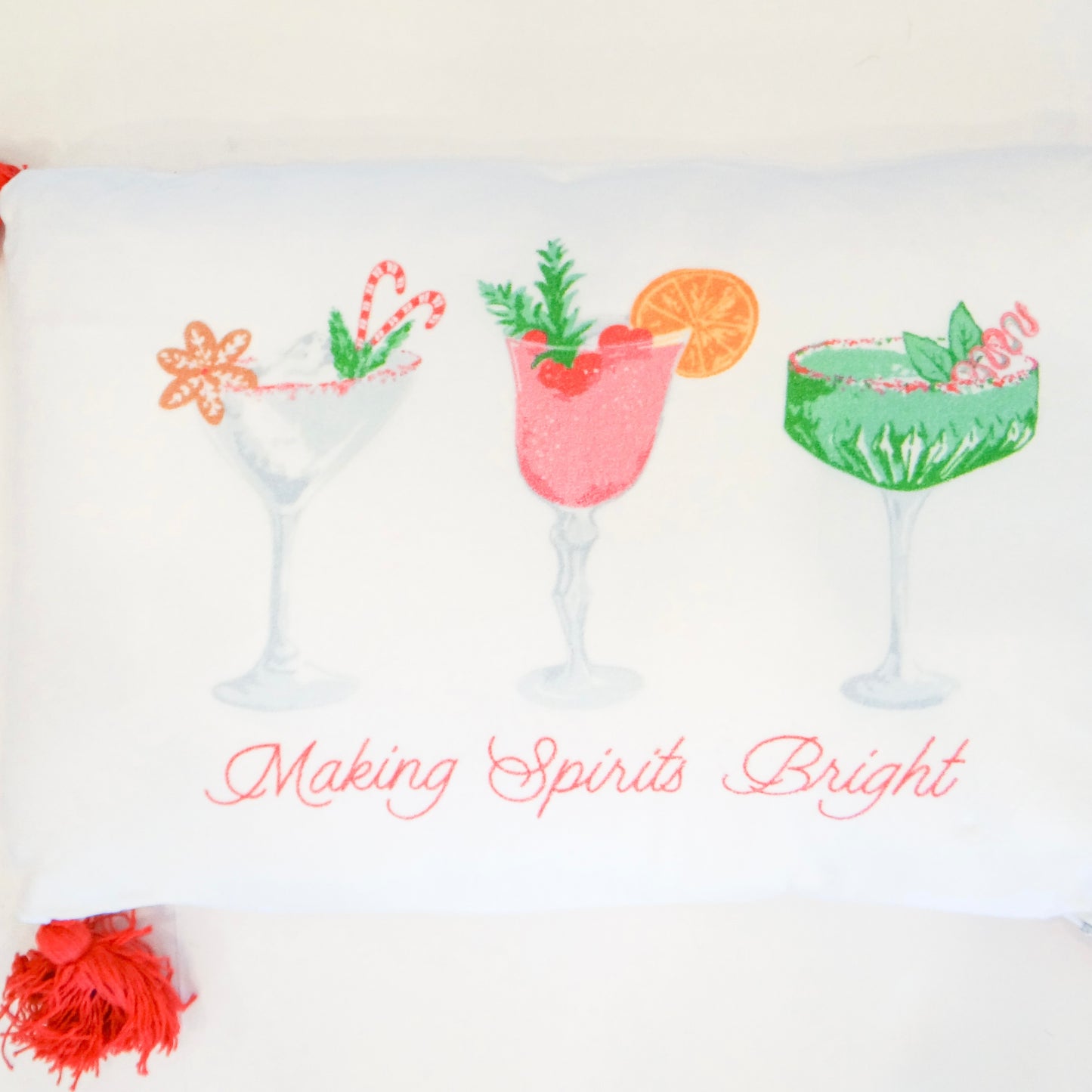 Fizz the Season Pillow