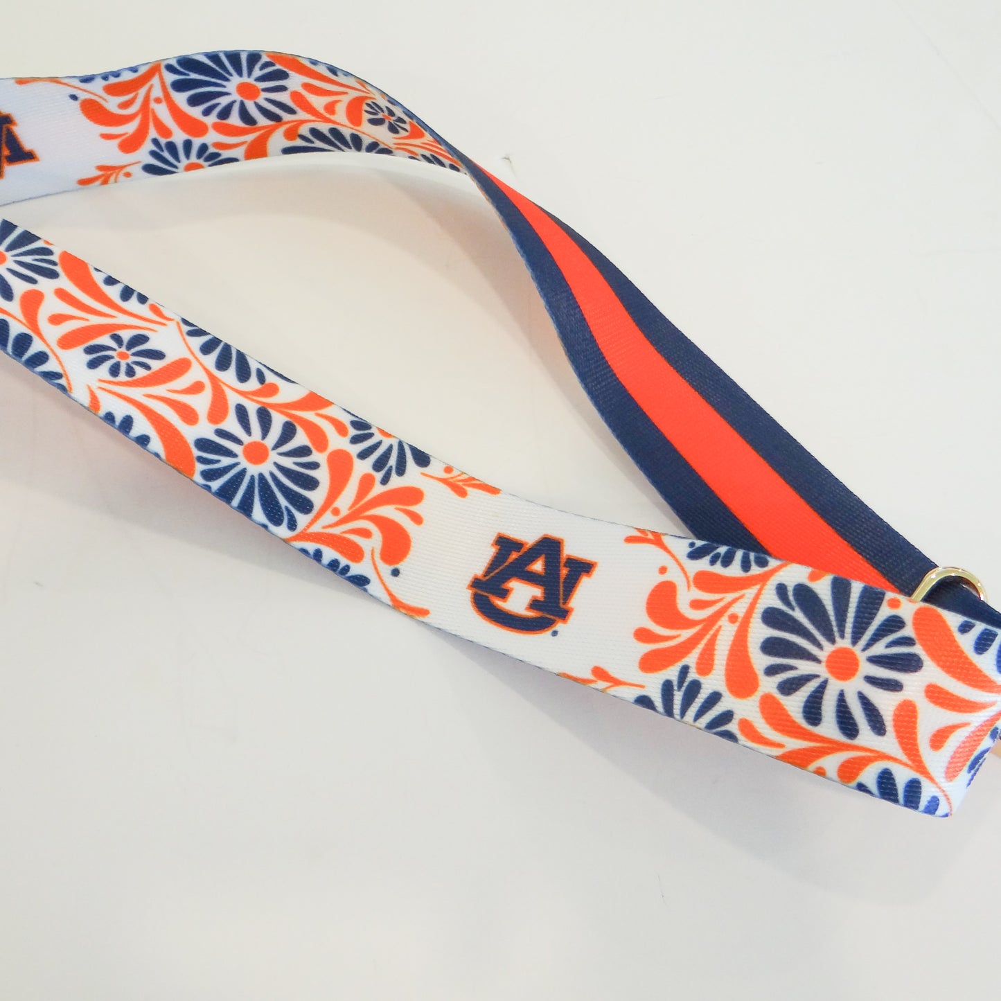 Auburn Tigers Floral Purse Strap