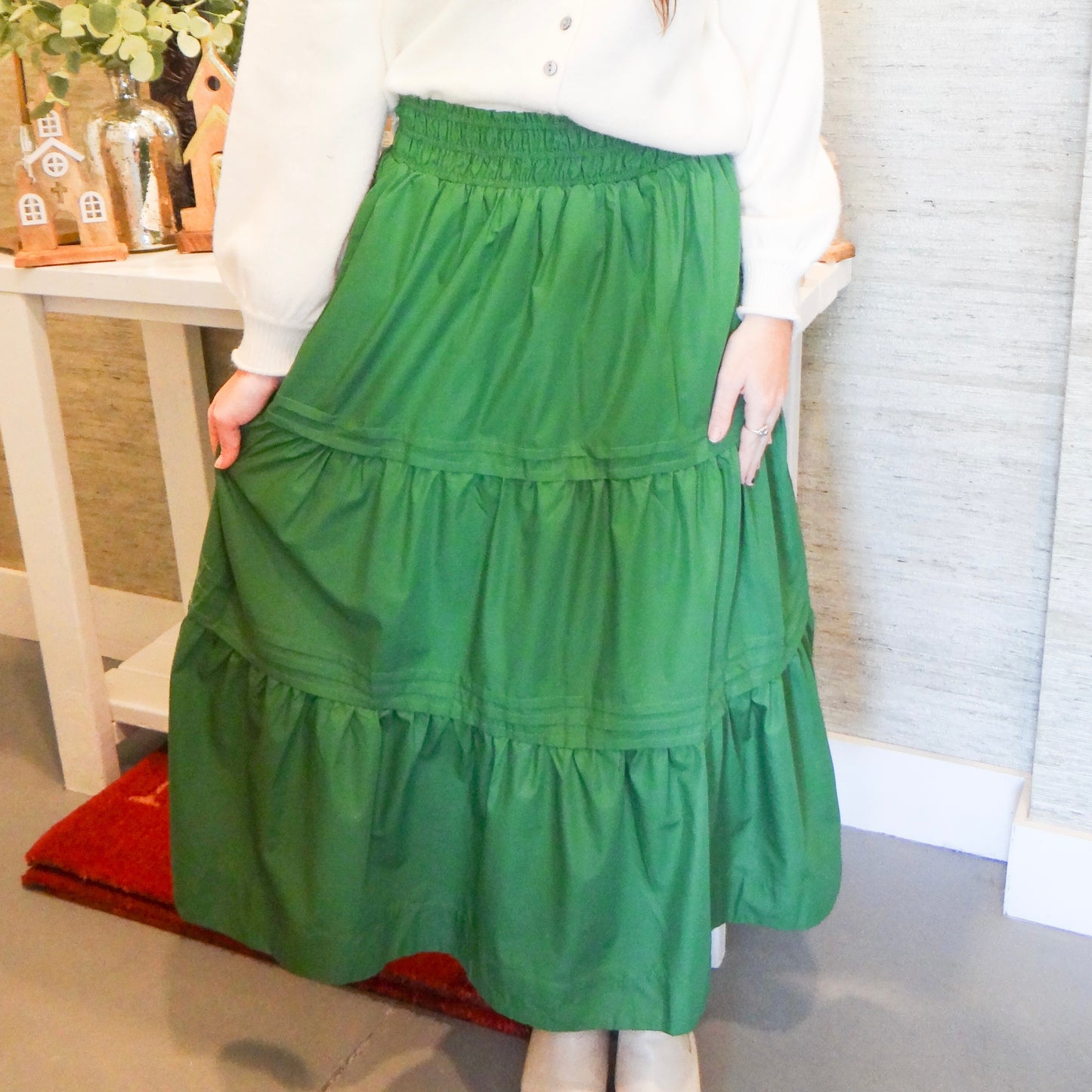 Holly Green Maxi Skirt