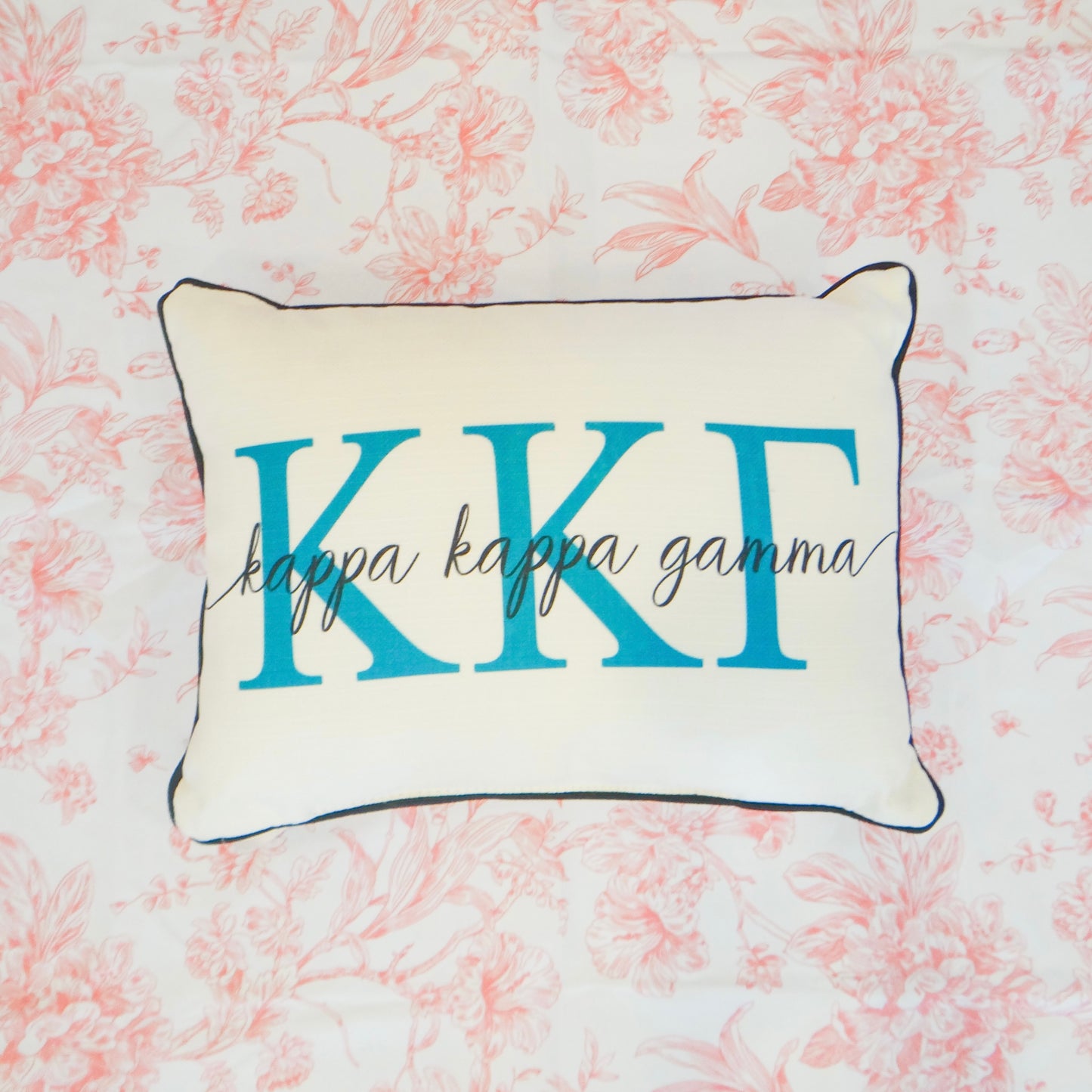 Sorority Letter Overlap Pillow