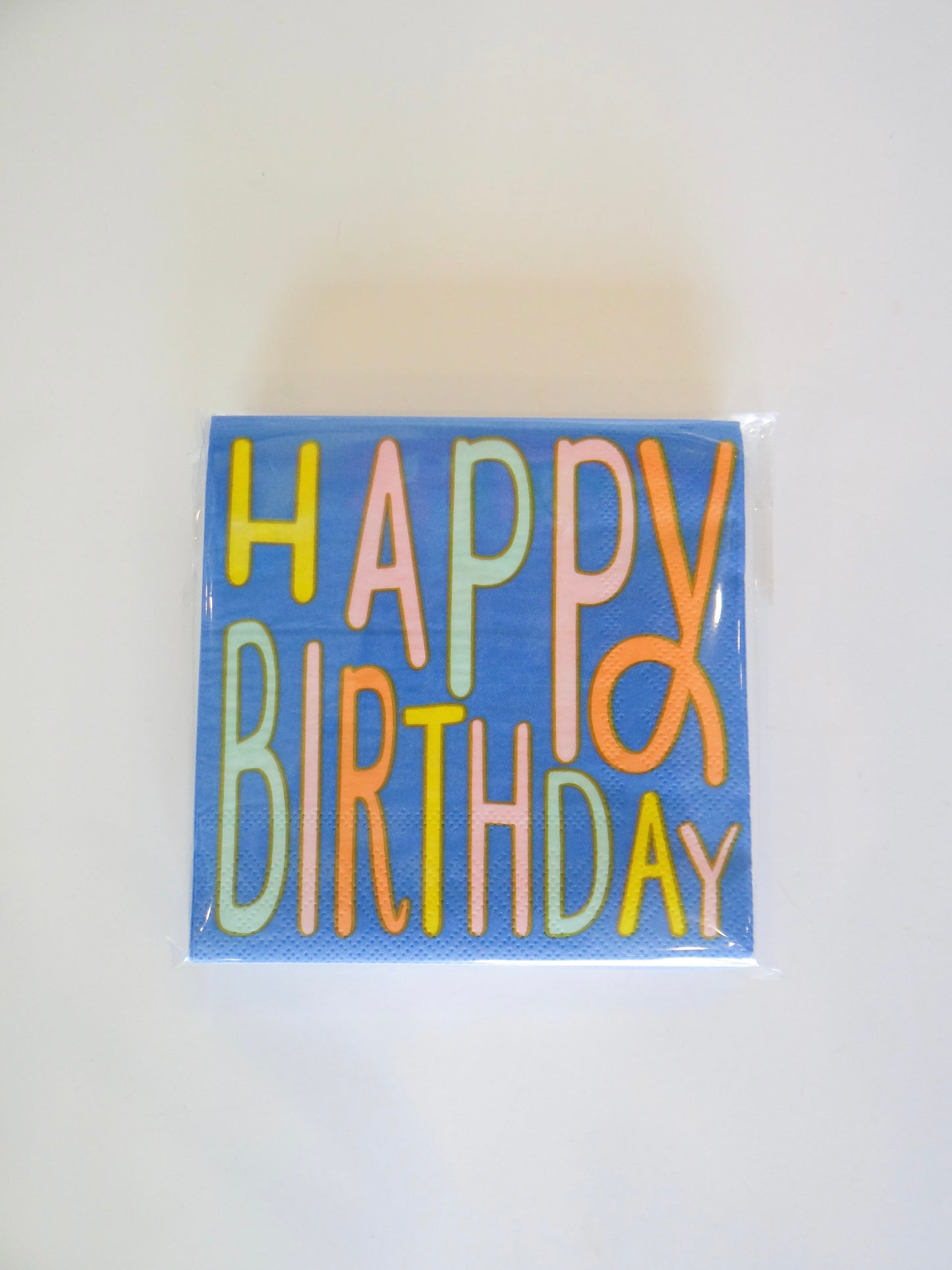 Blue Happy Birthday Napkins