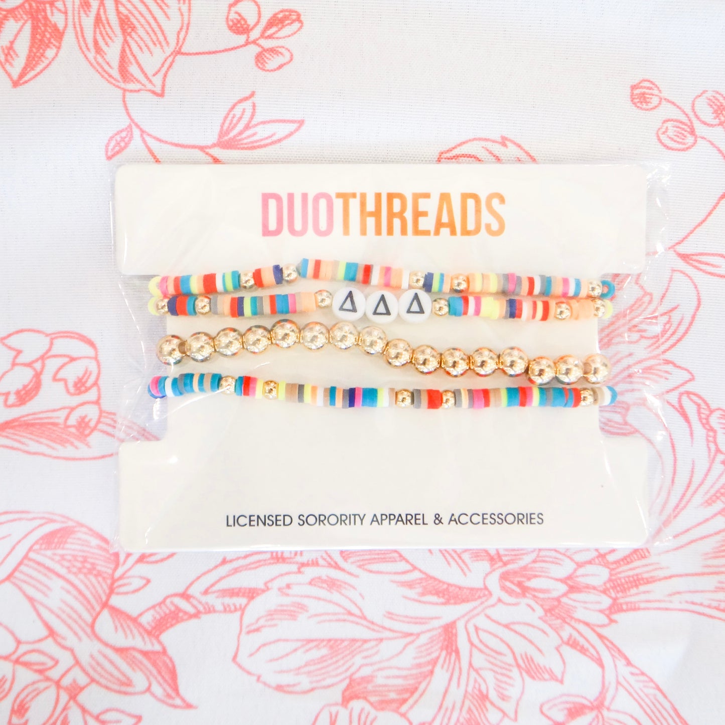 Sorority Beaded Stack Bracelet Set