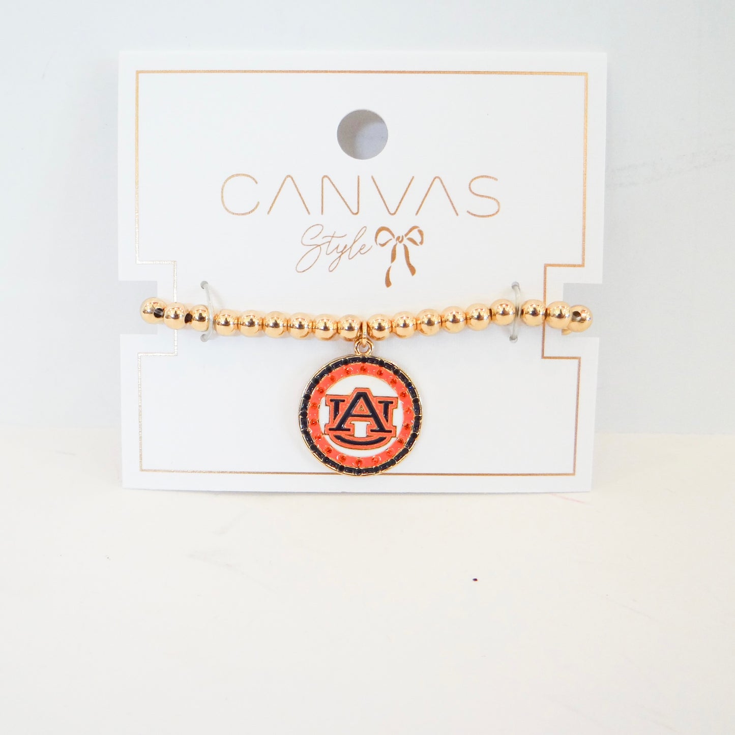 Auburn Tigers Disk Bracelet