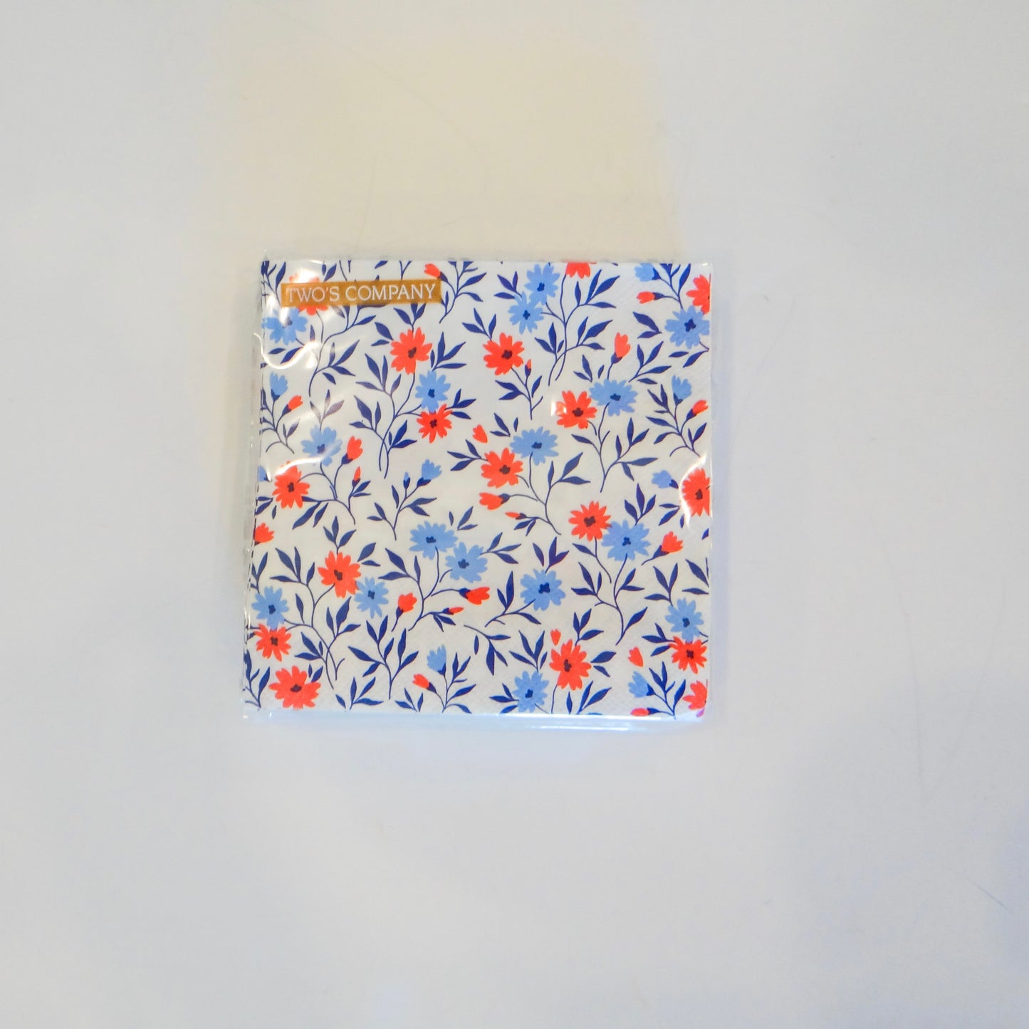 Red, White, & Bloom Cocktail Napkins