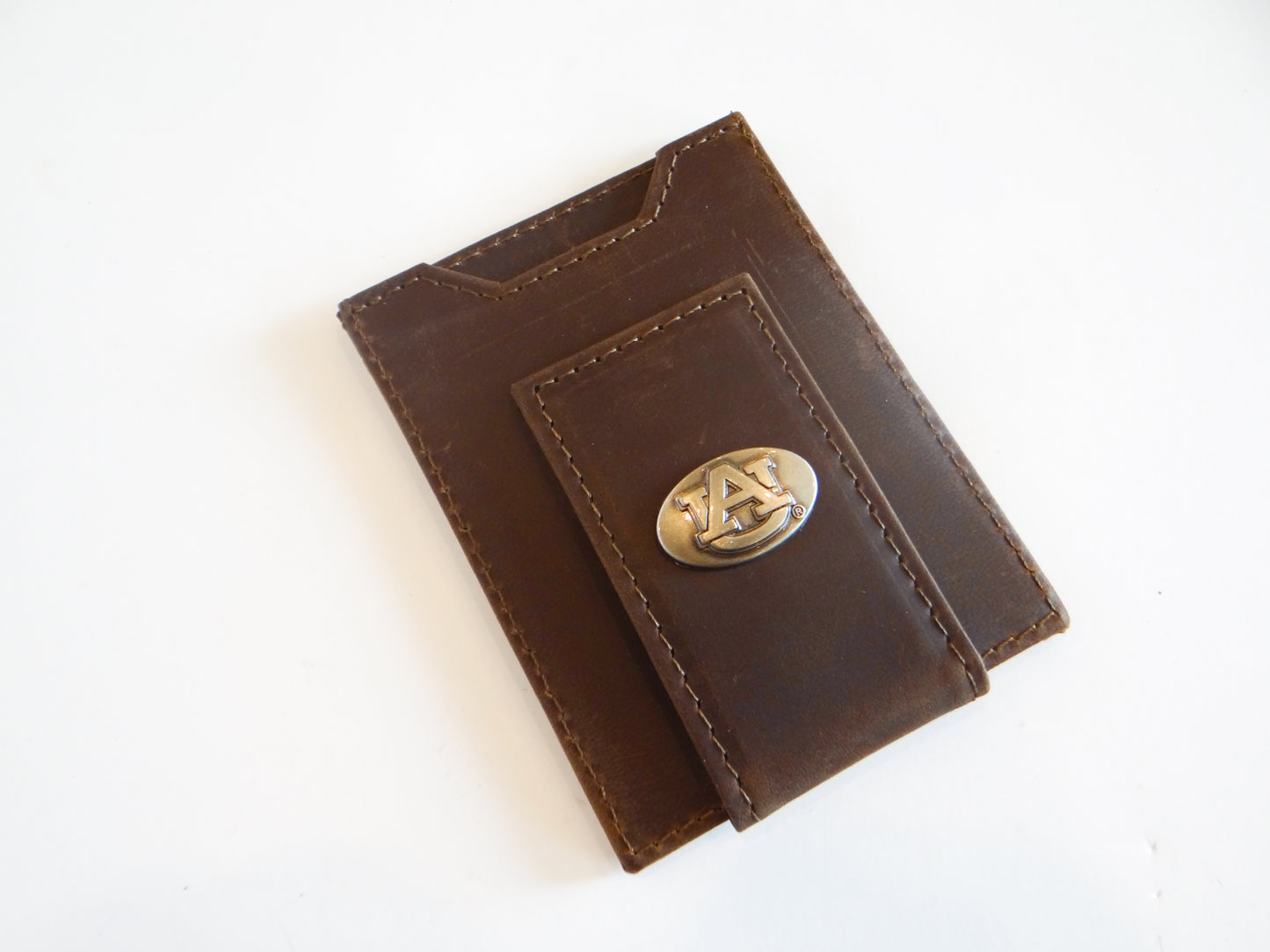 Auburn Leather Money Clip
