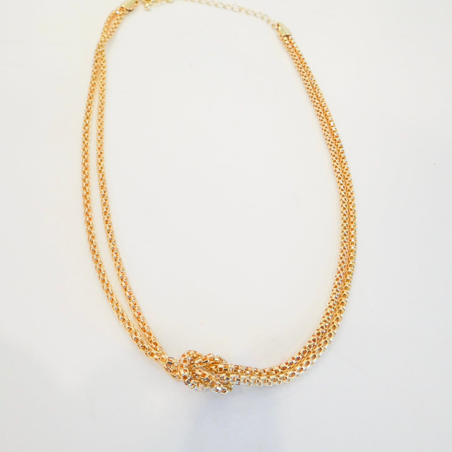 Gold Chain Knot Necklace
