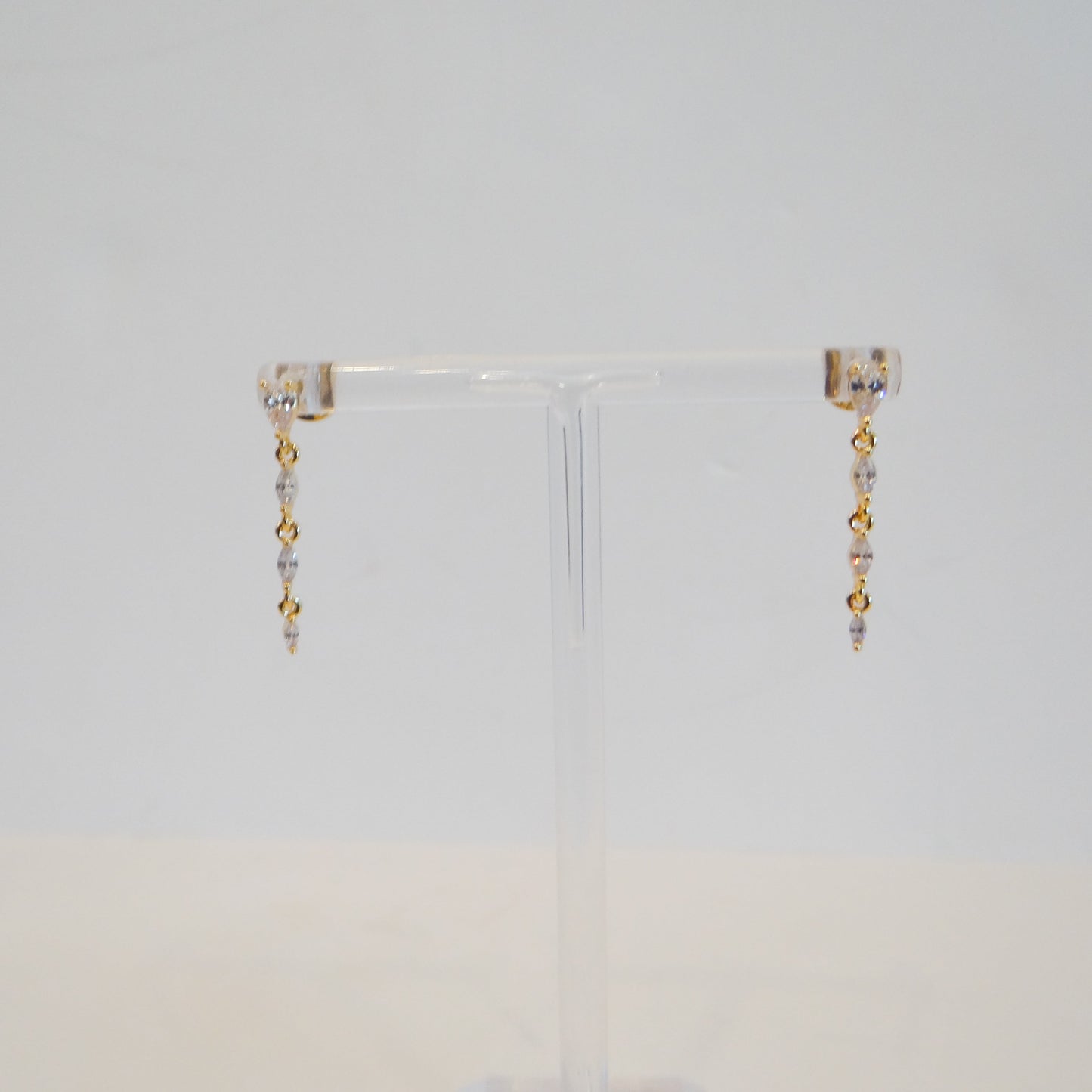 Rhinestone Vine Dangle Earrings