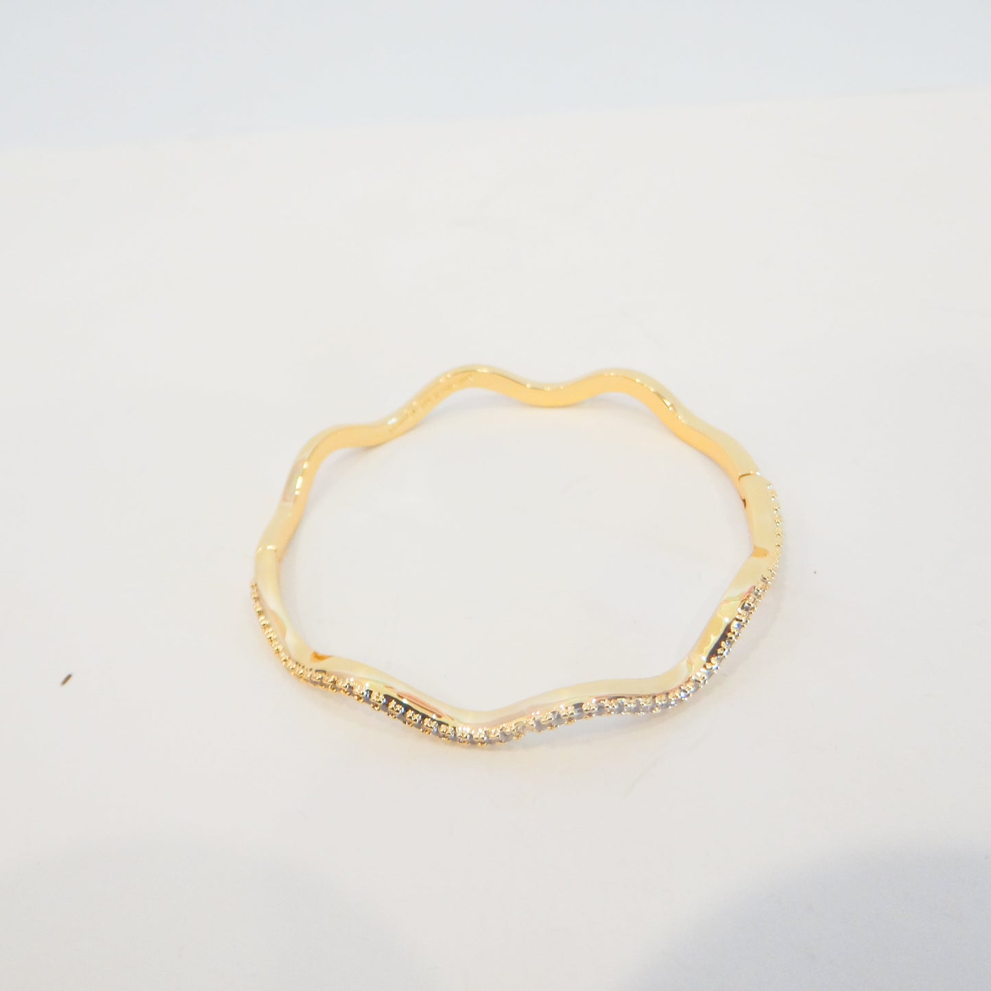 Gold Wave Bangle